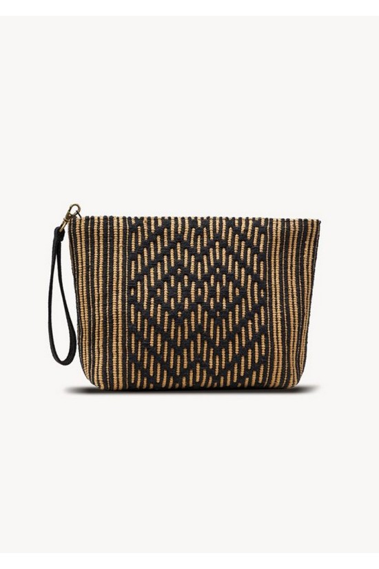 Γυναικείο μαύρο τσαντάκι clutch - Palmaria Sea you soon 424103010