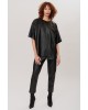 Γυναικεία μαύρη oversized μπλούζα - Collectiva Noir Fallon Top CNA08WB24LEA