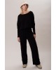 Γυναικείο μαύρο ψηλόμεσο παντελόνι - Collectiva Noir Gulia Pants CNA13WB24FUT 