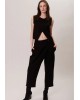 Γυναικείο μαύρο κρουαζέ παντελόνι - Kassandra Pants Collectiva Noir CND2WB24PNT