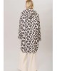 Γυναικείο εκρού παλτό με print - Collectiva Noir Elina P Coat 