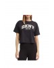 Γυναικεία μαύρη crop μπλούζα - DKNY DP4T9945