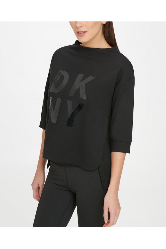 Γυναικεία μαύρη μπλούζα φούτερ - DKNY DP9T7103