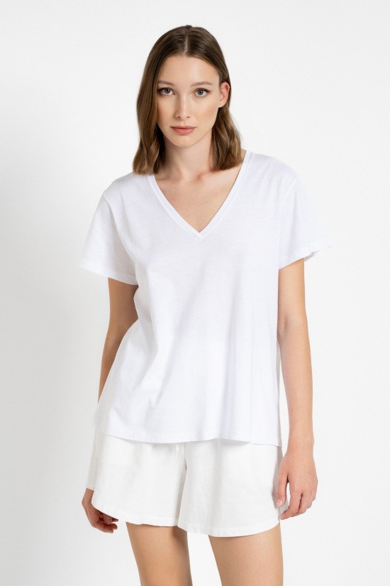 Γυναικεία κοντομάνικη μπλούζα organic cotton - Philosophy BL1762