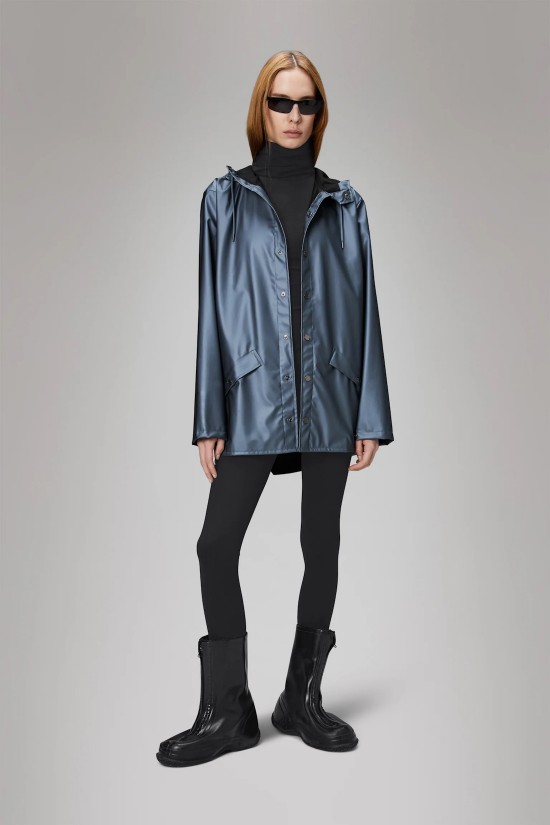 Unisex μπλε αδιάβροχο μπουφάν - Rains Jacket W3 12010