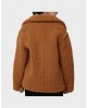 Γυναικεία καφέ γούνινο πανωφόρι - Ugg Teddy Coat Che 1144454