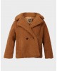 Γυναικεία καφέ γούνινο πανωφόρι - Ugg Teddy Coat Che 1144454