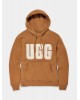 Γυναικείο καφέ φούτερ με κουκούλα - Ugg Fluff Logo Che 1144506