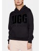 Γυναικείο μαύρο φούτερ με κουκούλα - Ugg Rey Fuzzy logo 1121385