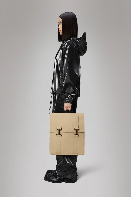 Unisex Μπεζ Αδιάβροχη τσάντα - Rains MSN Bag 13300