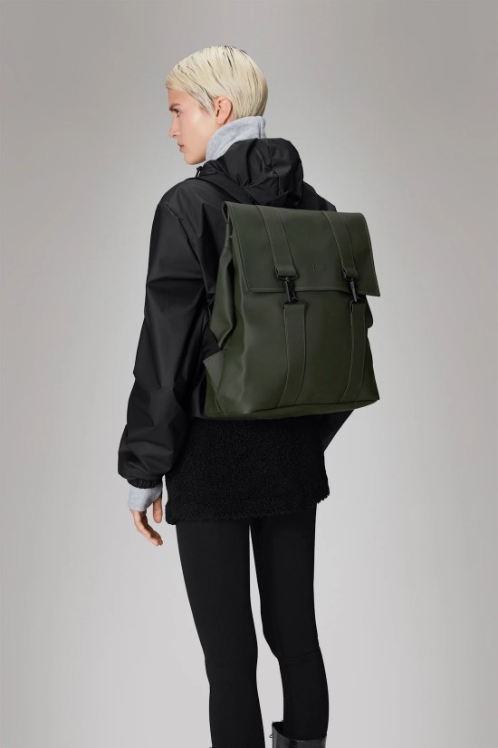 Unisex Χακί Αδιάβροχη τσάντα - Rains MSN Bag 13300