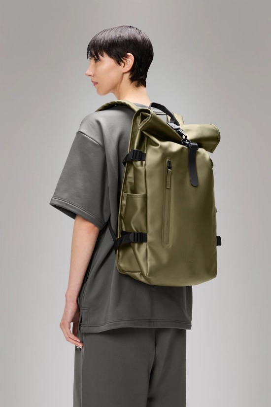 Unisex Αδιάβροχη μεγάλη τσάντα πλάτης - Rains Rolltop Rucksack Large 14590