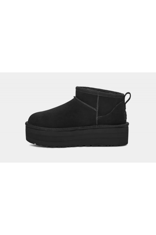 Γυναικεία μαύρα μποτάκια - Ugg Classic Ultra Mini Platforms W/1135092