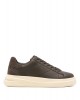 Ανδρικά καφέ δερμάτινα sneakers - Guess Elba FMTELBELE12