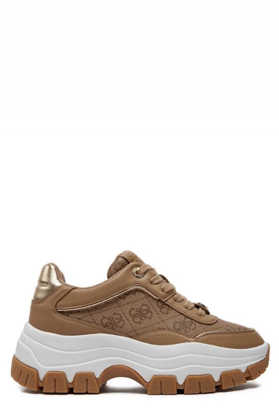 Γυναικεία καφέ sneakers - Guess Berrett FLTBERELE12