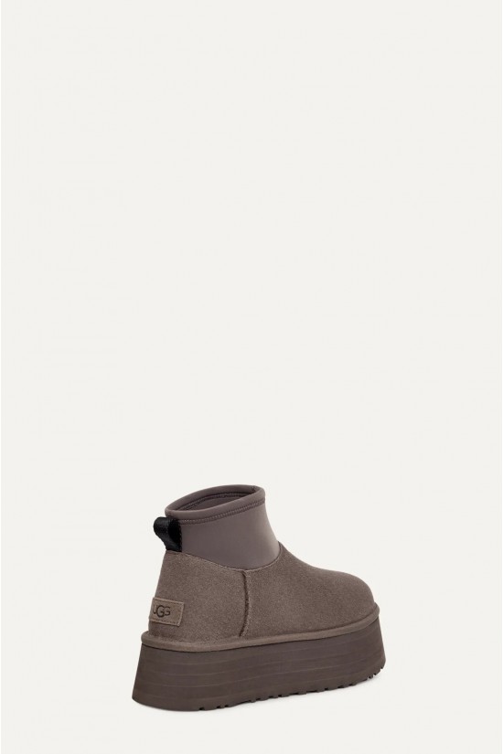 Γυναικεία γκρι μποτάκια - Ugg Classic Mini Dipper W/1168170