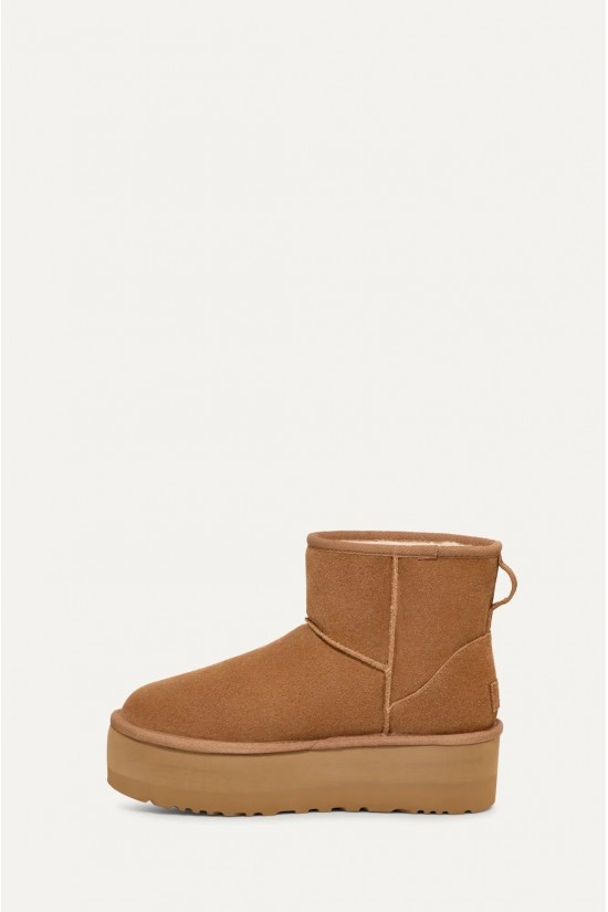 Γυναικεία καφέ μποτάκια Classic mini Platform - Ugg  W/1134991