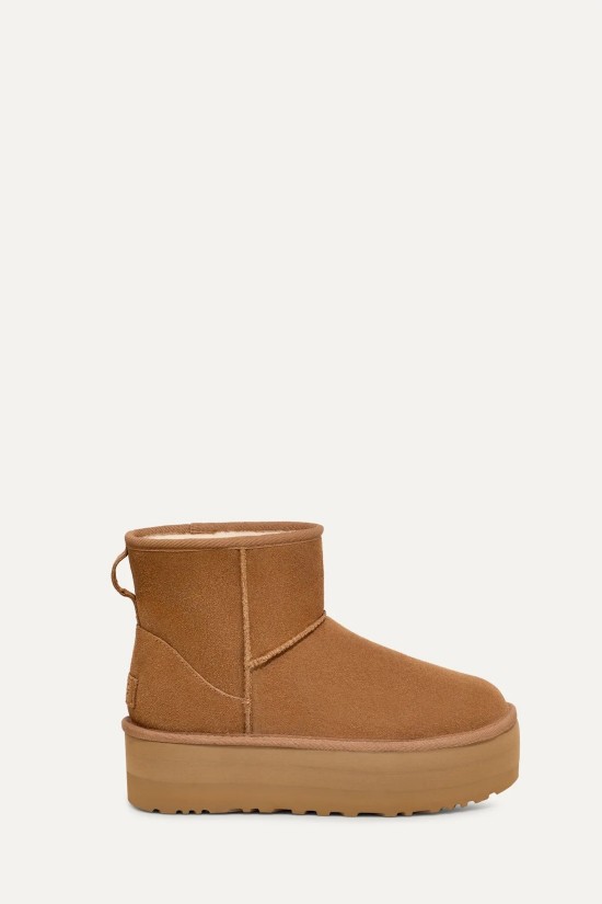 Γυναικεία καφέ μποτάκια Classic mini Platform - Ugg  W/1134991