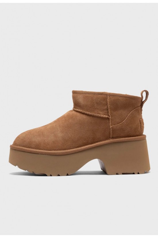 Γυναικεία καφέ μποτάκια - Ugg Classic Ultra Mini Heights W/1158311