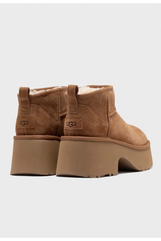 Γυναικεία καφέ μποτάκια - Ugg Classic Ultra Mini Heights W/1158311