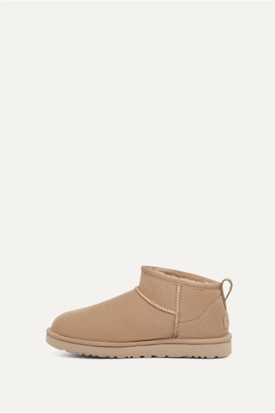 Γυναικεία μπεζ μποτάκια classic ultra mini - Ugg Sand W/1116109