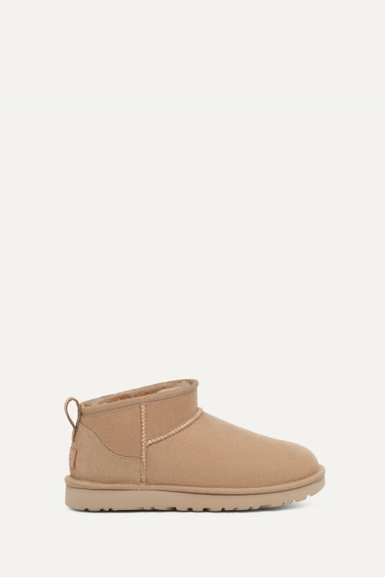 Γυναικεία μπεζ μποτάκια classic ultra mini - Ugg Sand W/1116109