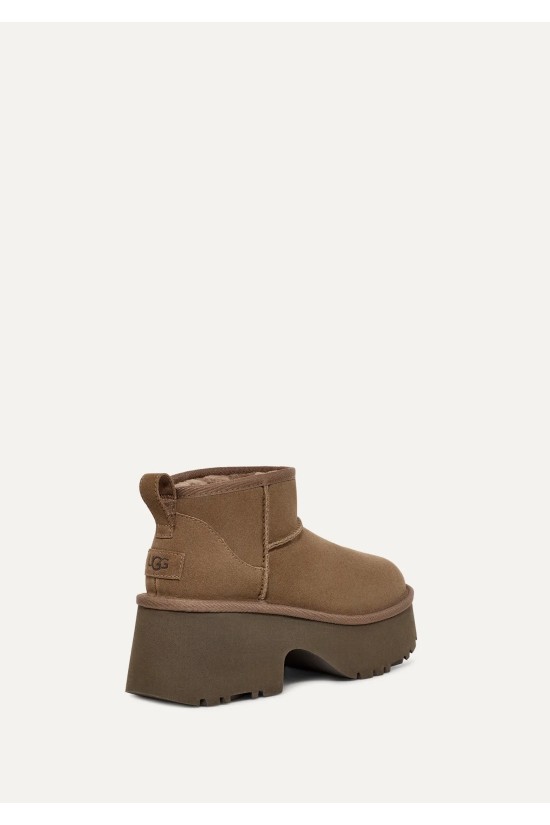 Γυναικεία καφέ-γκρι μποτάκια - Ugg Classic Ultra Mini Heights W/1158311