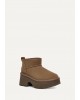 Γυναικεία καφέ-γκρι μποτάκια - Ugg Classic Ultra Mini Heights W/1158311