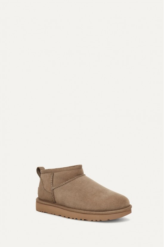 Γυναικεία καφέ-γκρι  μποτάκια ultra mini - Ugg Alp W/1116109