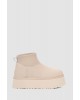 Γυναικεία λευκά-μπεζ μποτάκια - Ugg Classic Mini Dipper Puffer W/1158275