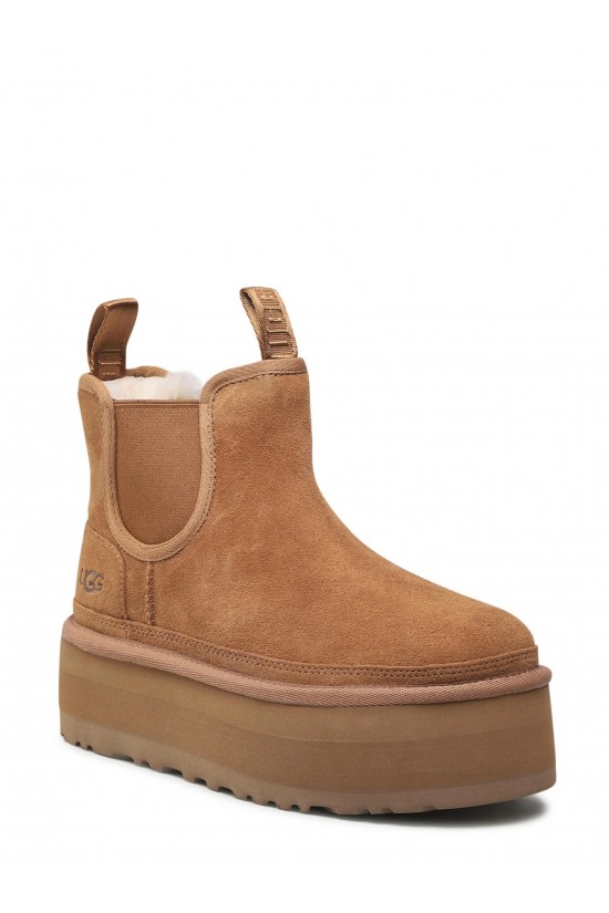 Γυναικεία καφέ μποτάκια - Ugg Neumel platform chelsea Che W/1134526