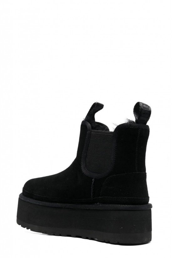 Γυναικεία μαύρα μποτάκια - Ugg Neumel platform chelsea blk W/1134526