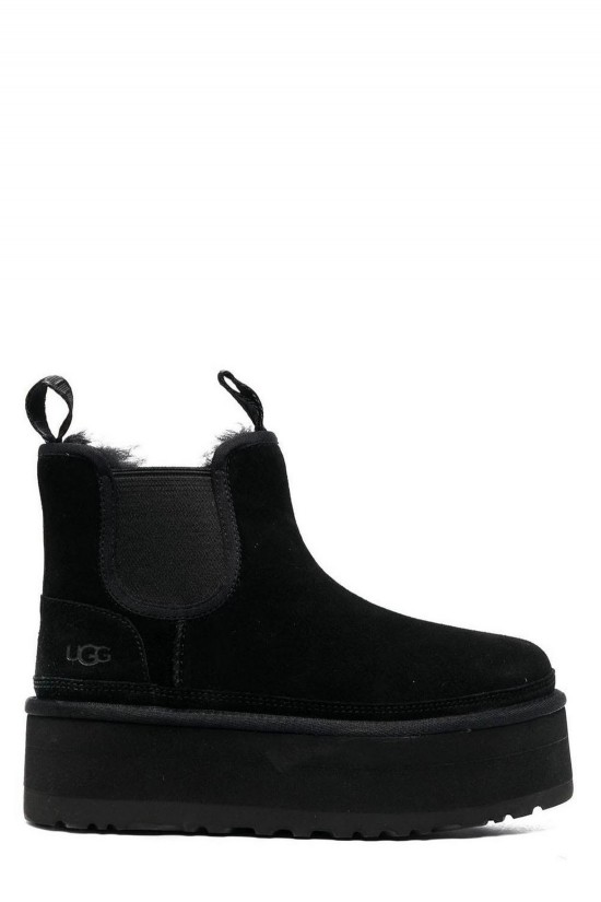 Γυναικεία μαύρα μποτάκια - Ugg Neumel platform chelsea blk W/1134526